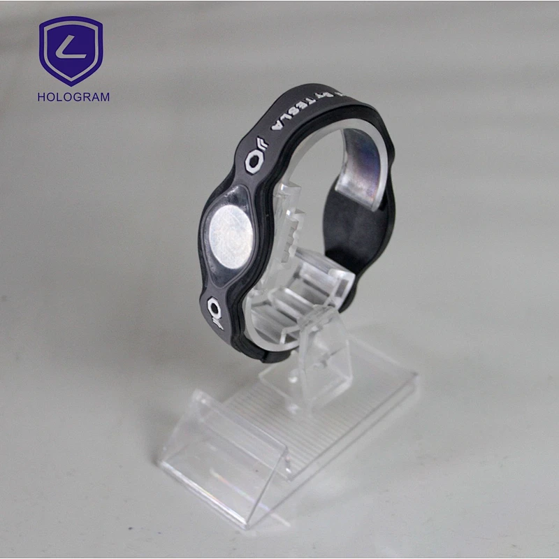 tennis sport customize ion silicone holograms wristbands