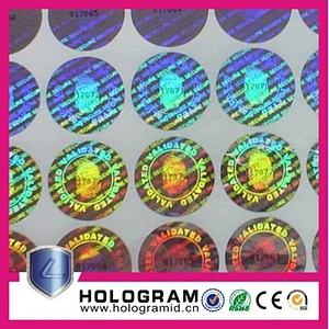 Hologram Labels With Laser Marking,Anti-fake Hologram Label