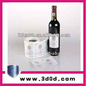 hot sale new arrive PVC shrink wrap bottle lables/clear plastic labels in roll or piece for gift packaging