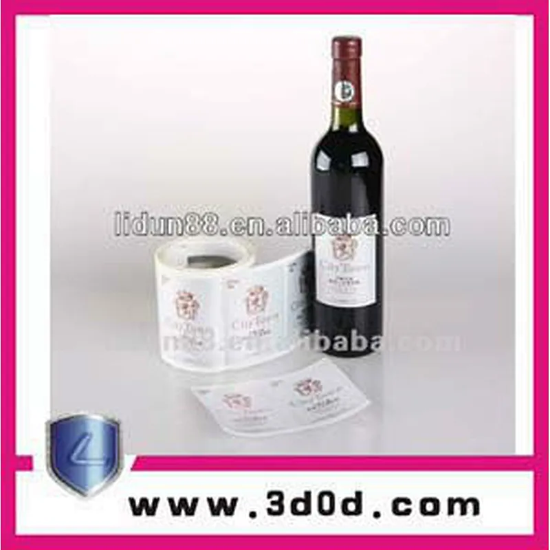 hot sale new arrive PVC shrink wrap bottle lables/clear plastic labels in roll or piece for gift packaging