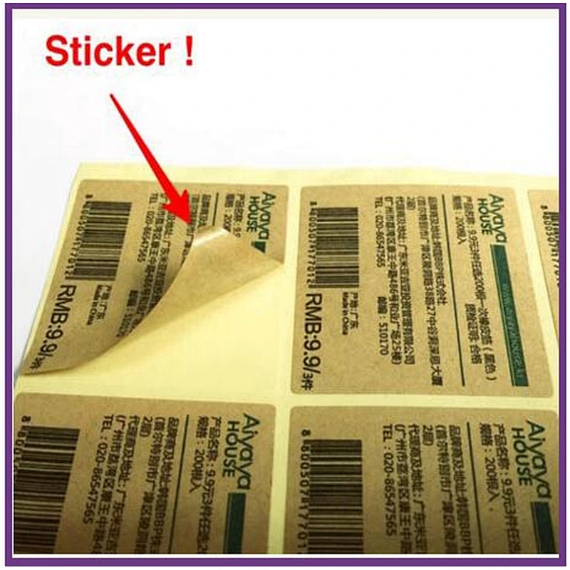 custom security adhesive scratch off stickers