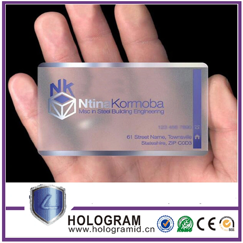Clear Transparent Business ID Printing Card