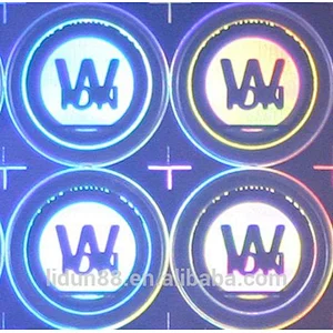 2018 new design promotion use transparent hologram sticker