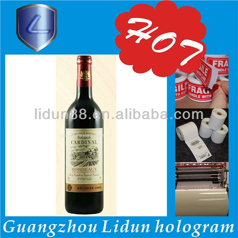 Top sale custom made security hologram, roll laser hologram sticker