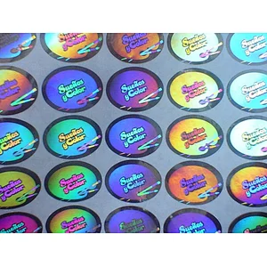 Security Hologram label with color changing
