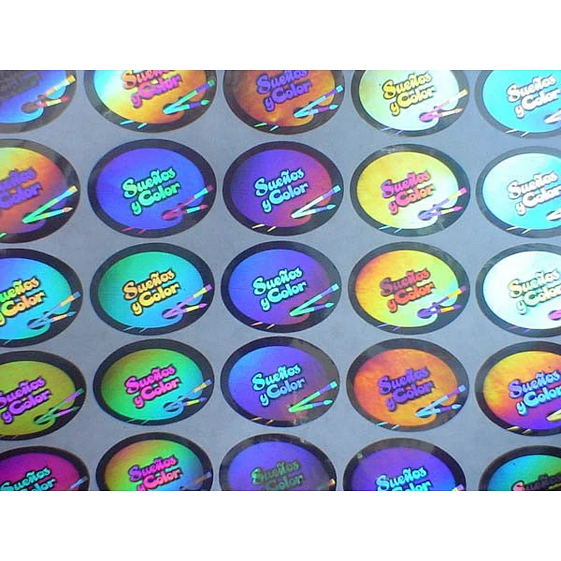 Security Hologram label with color changing