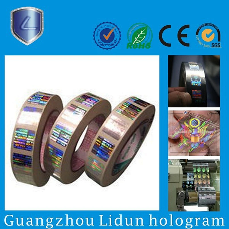 high tech good quality anti-counterfeiting hologram sticker hologram film