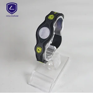 customized hologram silicone bracelet