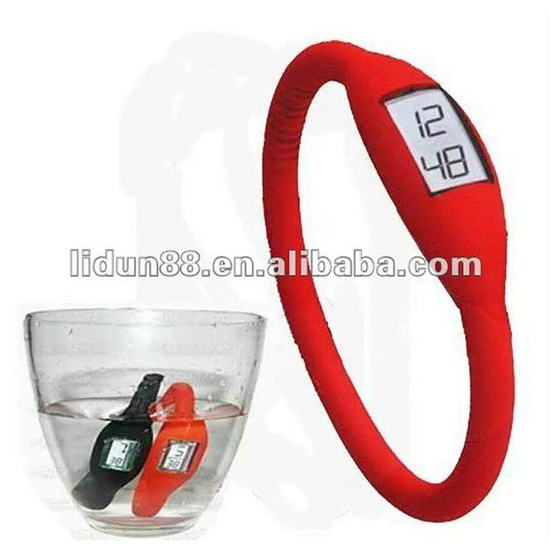promotion gift silicone wristband watch waterproof
