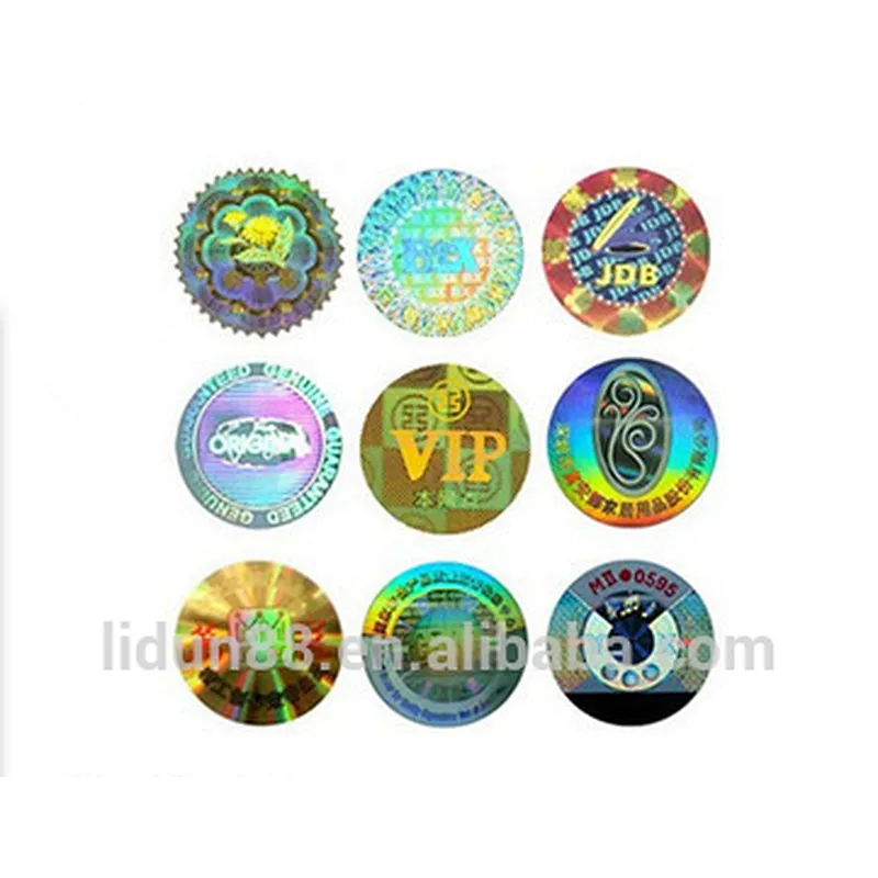 holograms labels and stickers