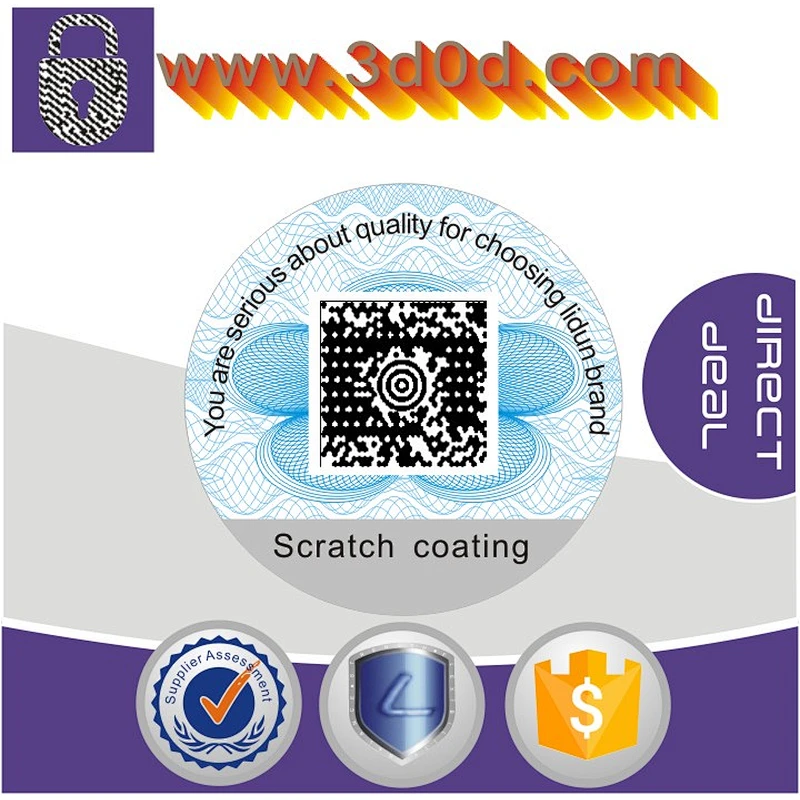 Hot stamping hologram label