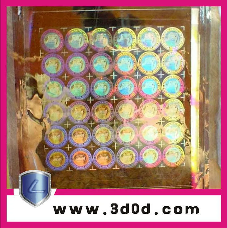 Anti-counterfeit adhesive label/sticker