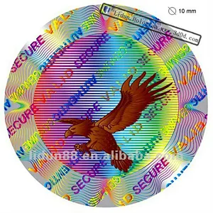 CR80 card size transparent hologram with sample available