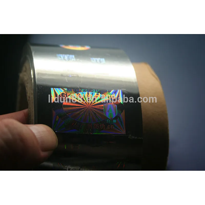 advanced security hot stamping hologram foil labels