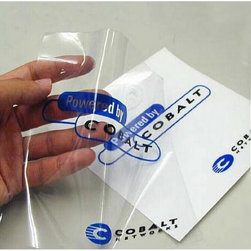 Custom logo printed waterproof self adhesive promotional stickers
