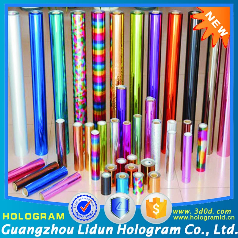 Sales custom size multi-color foil stamping, rainbow holographic stamping foil