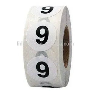 Custom High Quality Roll Large Sequential Number Stickers