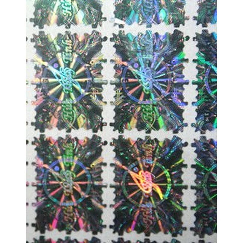 3D printing company name printed custom products use hologram stickers