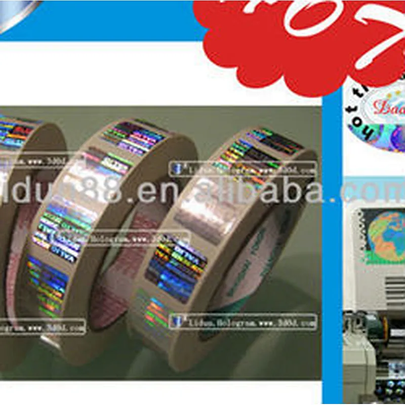 holographic,holographic film,void hologram label