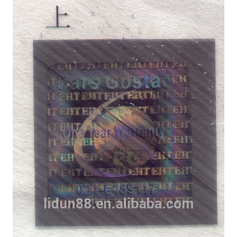 Aliababa new arrival laser label hologram printer hologram sticker/ label