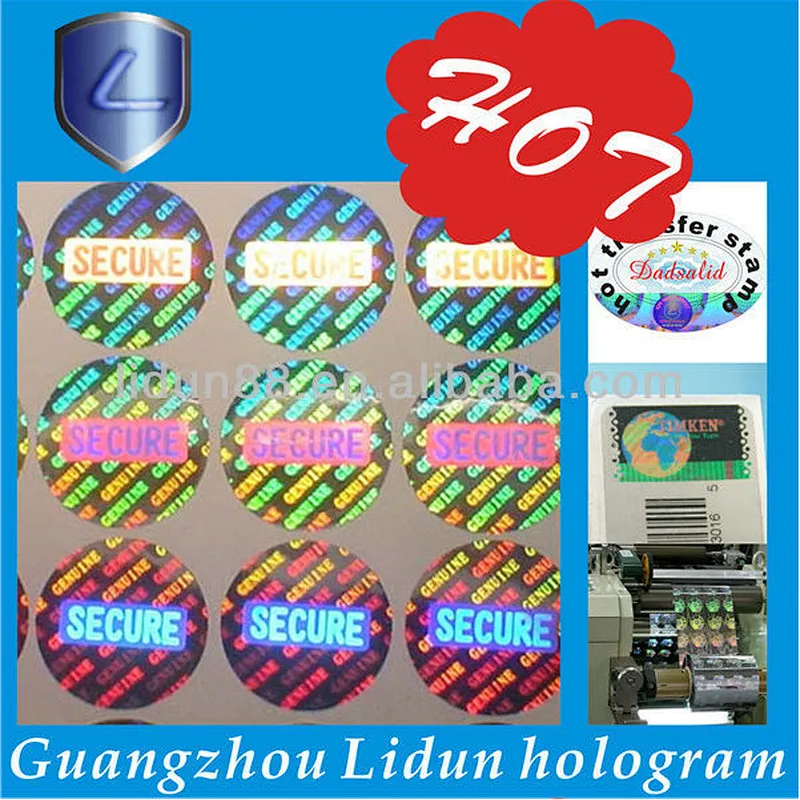 Hologram lable 3D holographic