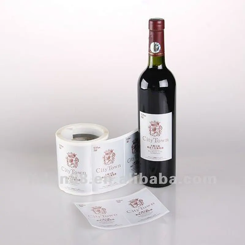 High Quality PVC shrink wrap bottle lables/clear plastic labels in roll or piece for gift packaging