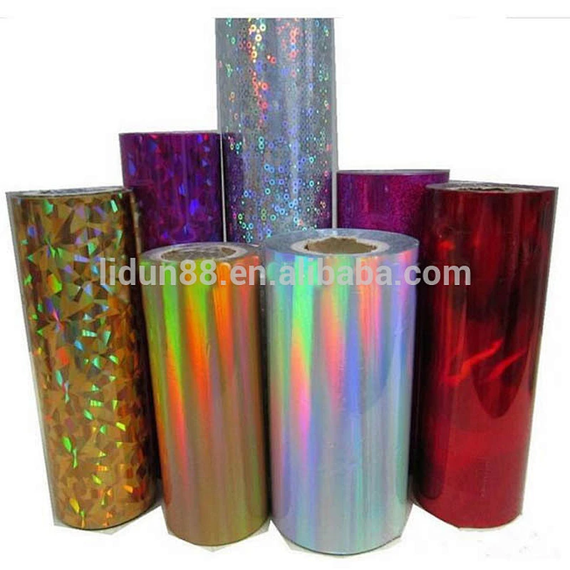 Various Colors Laser Hologram Holographic Hot Stamping Foil Rolls