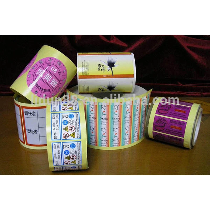 Sticky anti-fake Wine bottle Packing laser dot matrix hologram seal label/sticker
