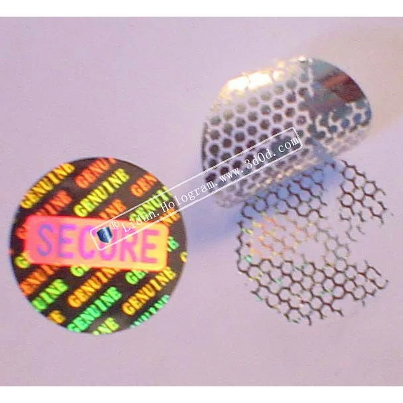 Free design consecutive number anti-counterfeit security hologram label
