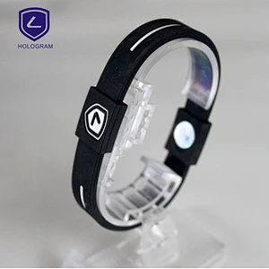tennis sport customize ion silicone holograms wristbands