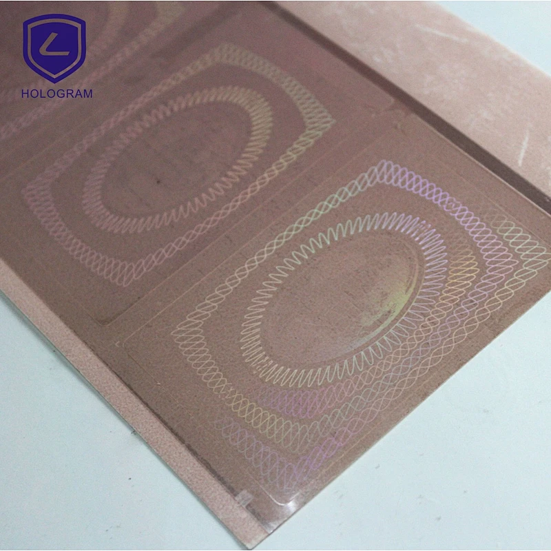 Anti-fake ID Hologram overlay,transparent holographic lamination film,hologram laminating pouches