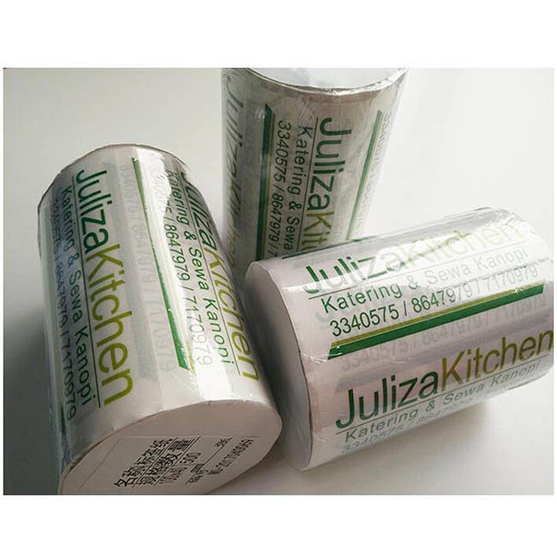 Clear PET material round label stickers printing with High speed rotary printing machine