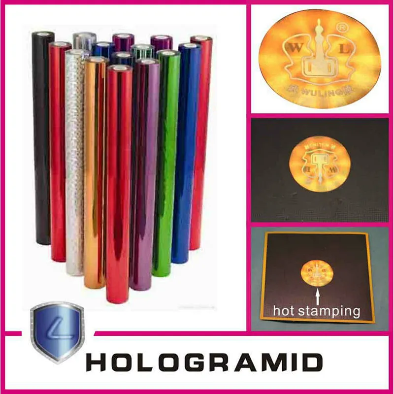 Color electrochemical aluminum hot stamping paper, electrochemical aluminum hot stamping foil, hot stamping is appropriate