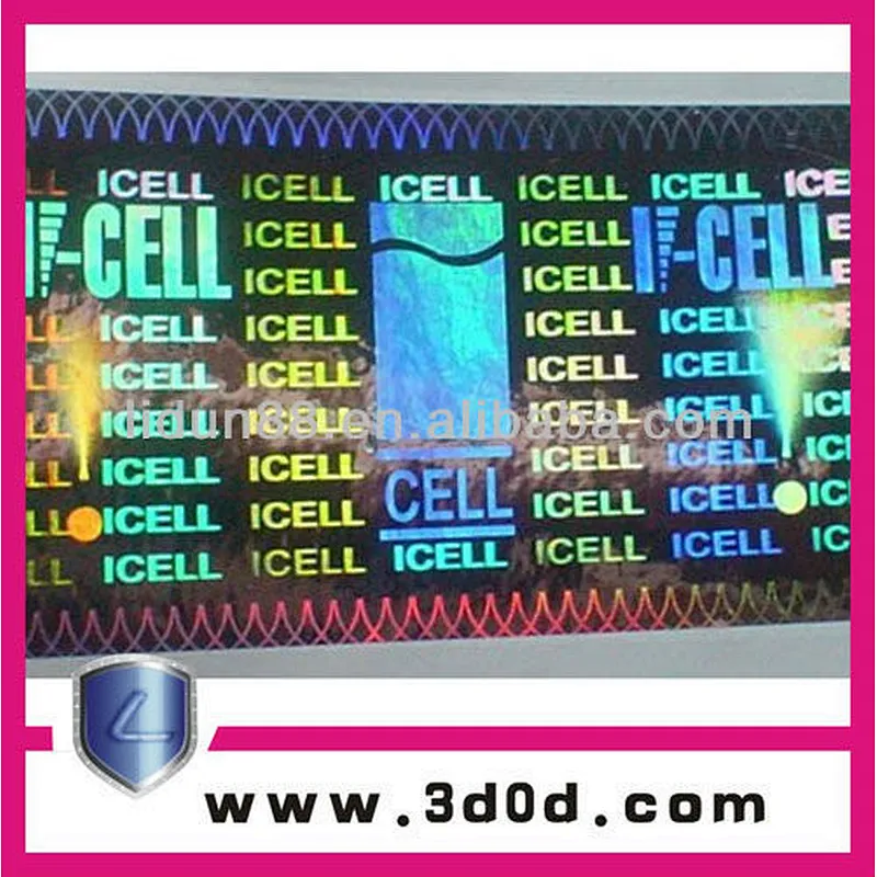 blister foil hologram,hologram transparent holographic ID cards