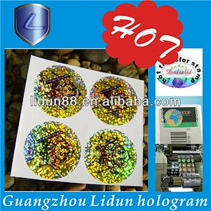 2d/3d anti-fake hologram label, laser label hologram printer, holographic label