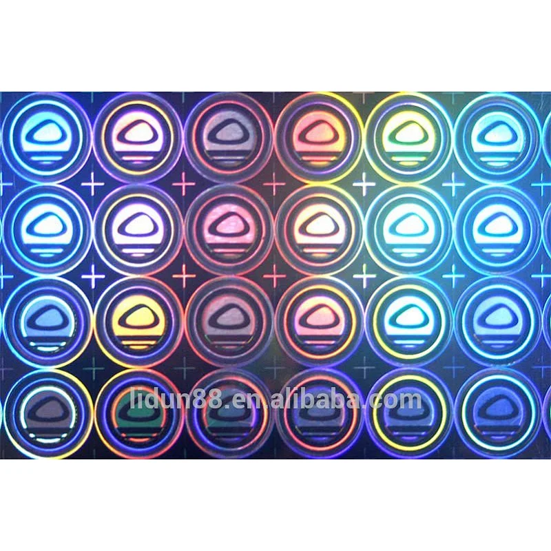 Aliababa new arrival laser printer waterproof labels transparent hologram Adhesive Sticker