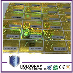 Custom order adhesive label type hologram sticker label provide by label printing machine