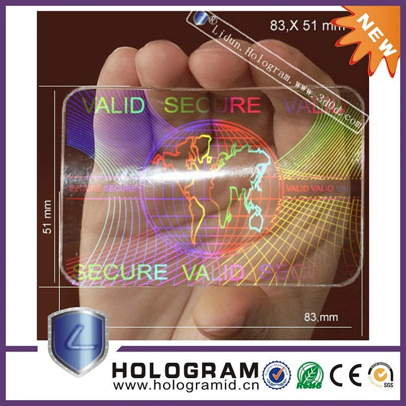 Texture anti-counterfeiting sticker,ID hologram card and  hologram laber