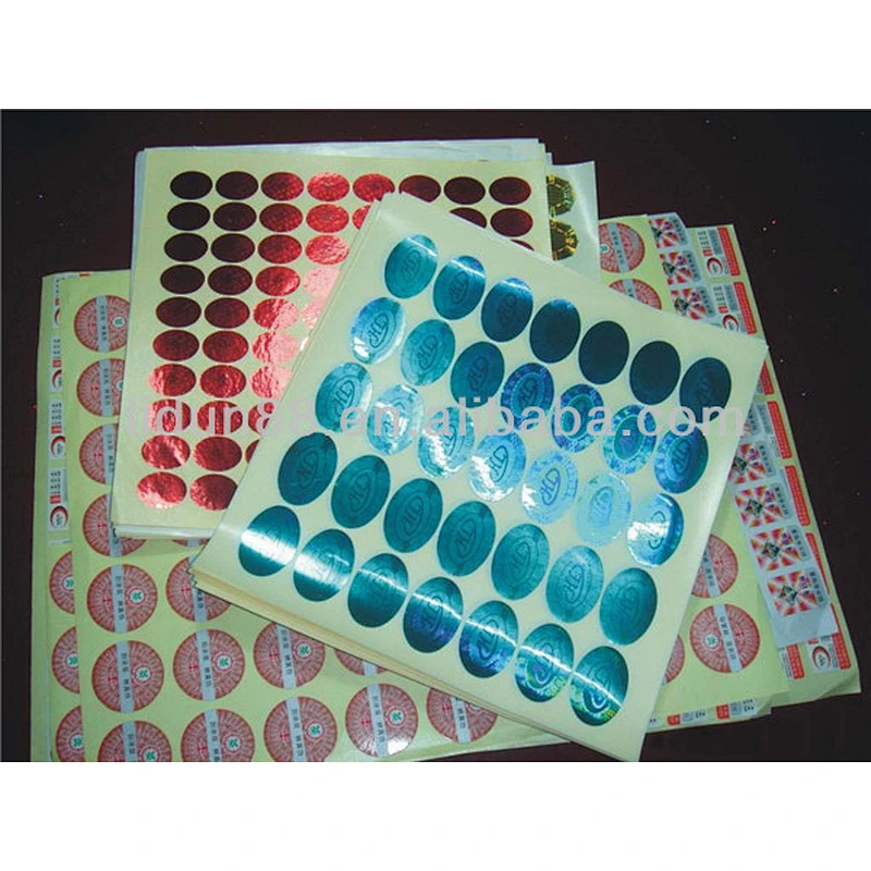 Free design consecutive number anti-counterfeit security hologram label