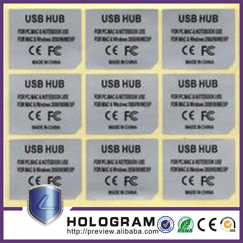 Custom Anti-Counterfeit Crispy Fragile Paper Labels