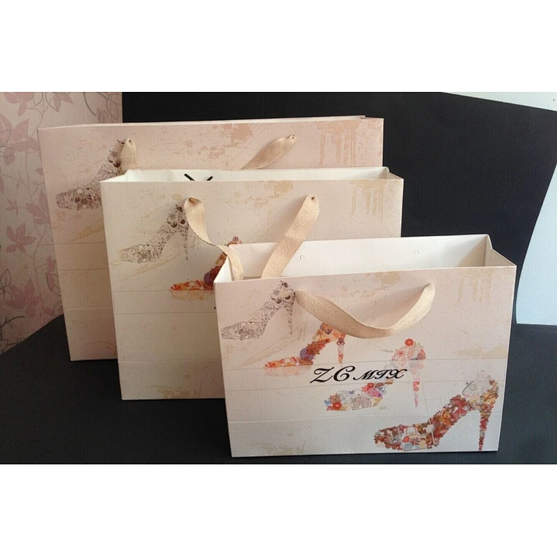 Lower price recycled custom printed gift paper bag,paper shopping bag