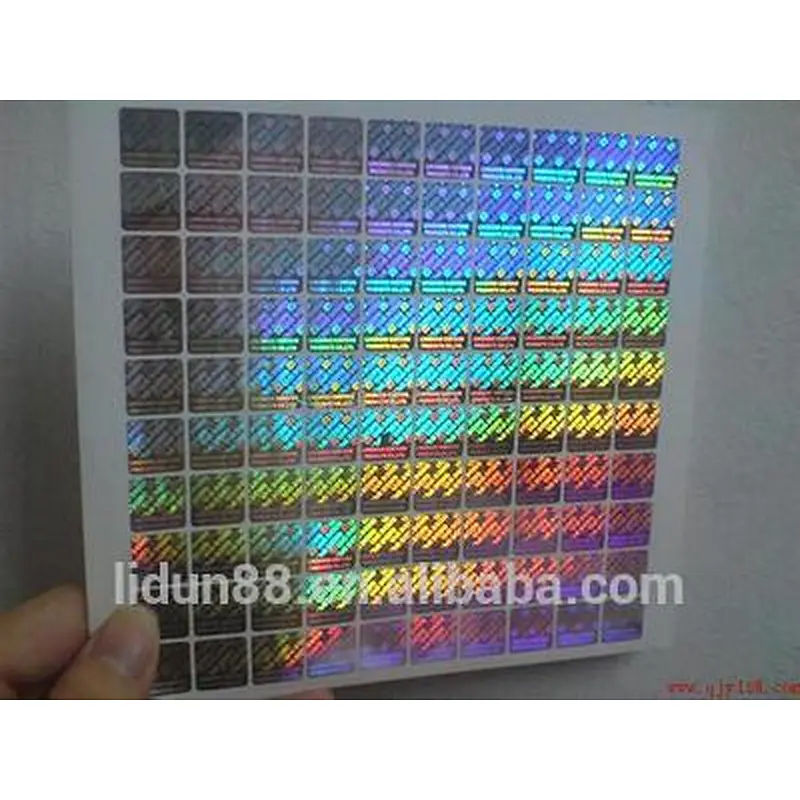 Laser security hologram sticker label laser label hologram printer