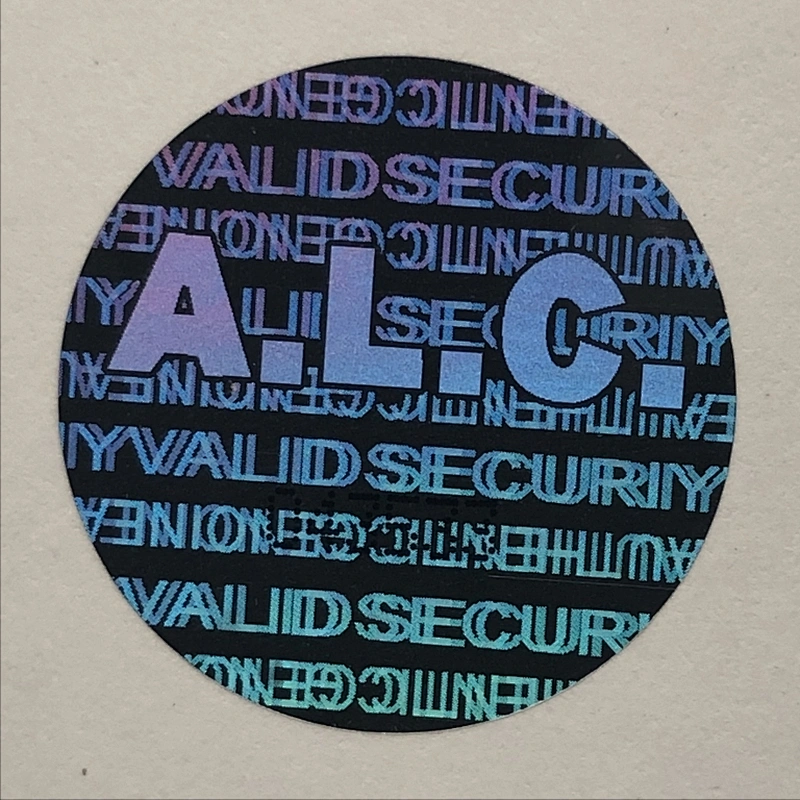 hologram room /security label maker