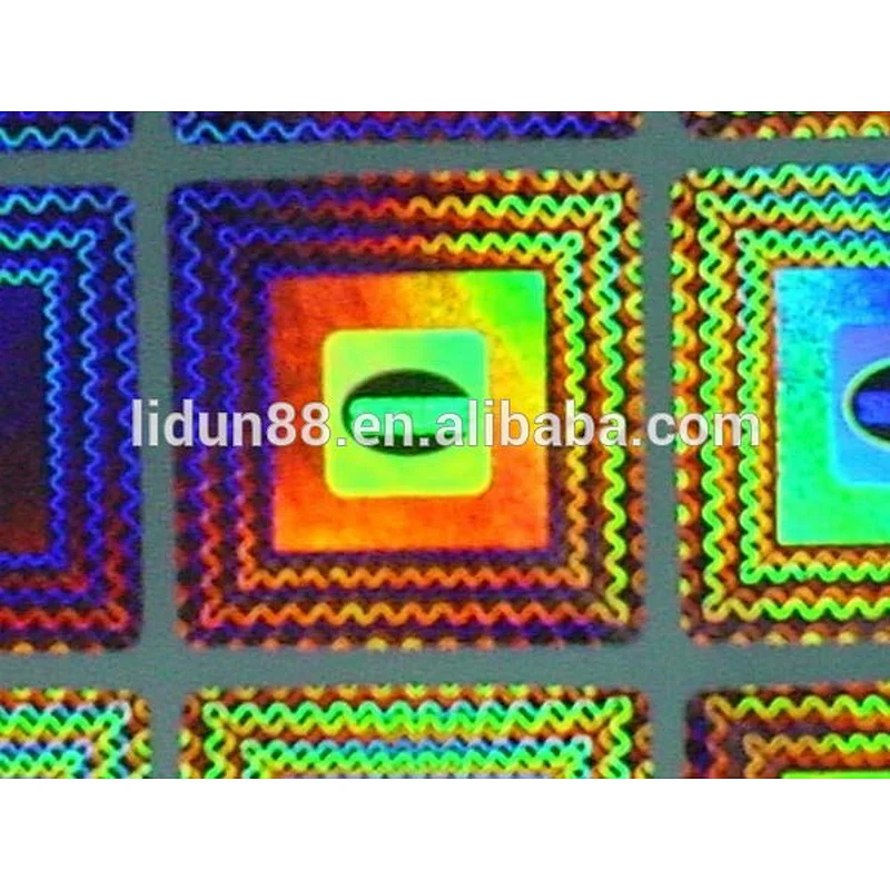Hot stamping Hologram Sticker for Packaging & Printing Lidun