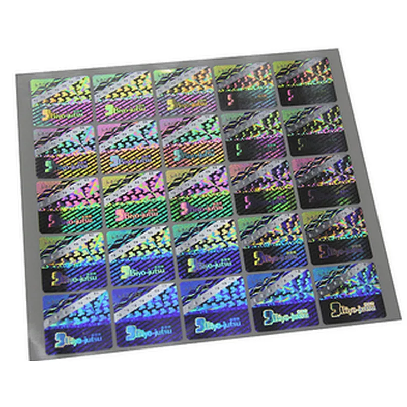 waterproof 3D hologram security self adhesive sticker label