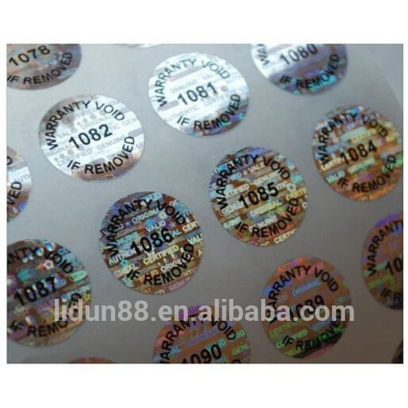 hologram sticker, customized are welcome label