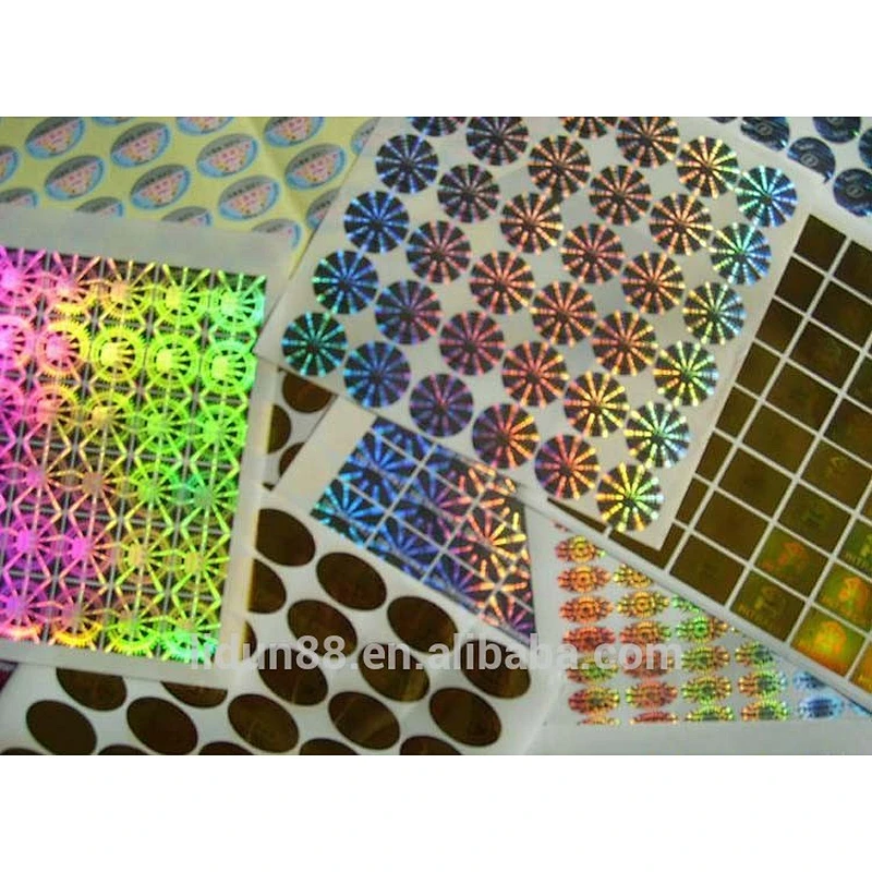 Transparent hologram of 3 d holographic stickers