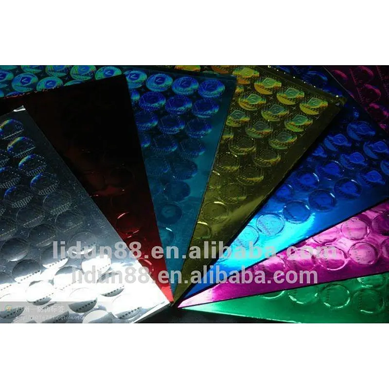 laser printer waterproof labels transparent hologram Adhesive Sticker