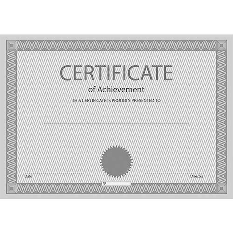 hologram hot stamp security certificate