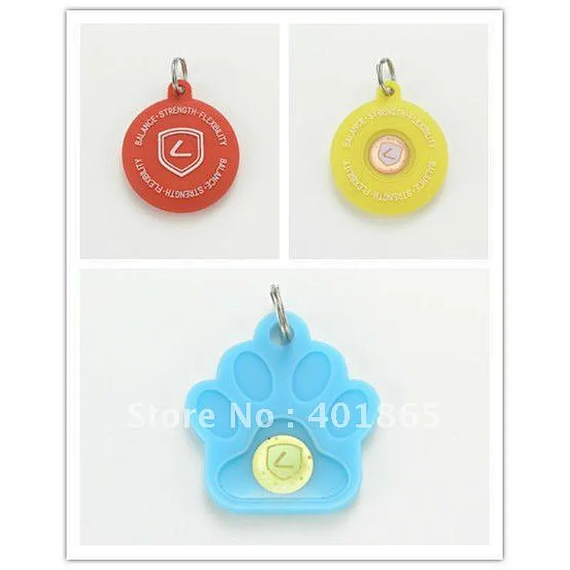 2012 fashion healthy silicone ion pet tags with hologram